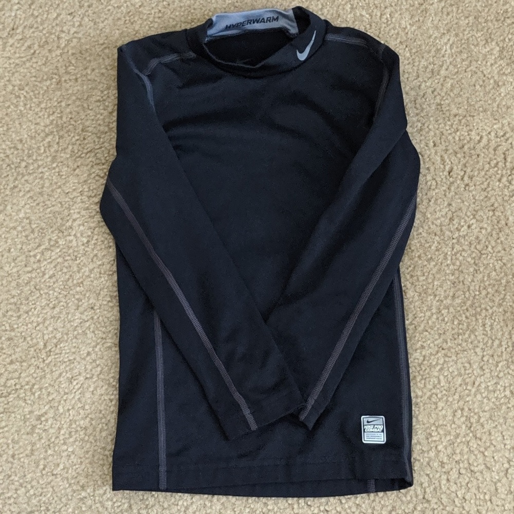 Nike pro combat boys ls tee EUC